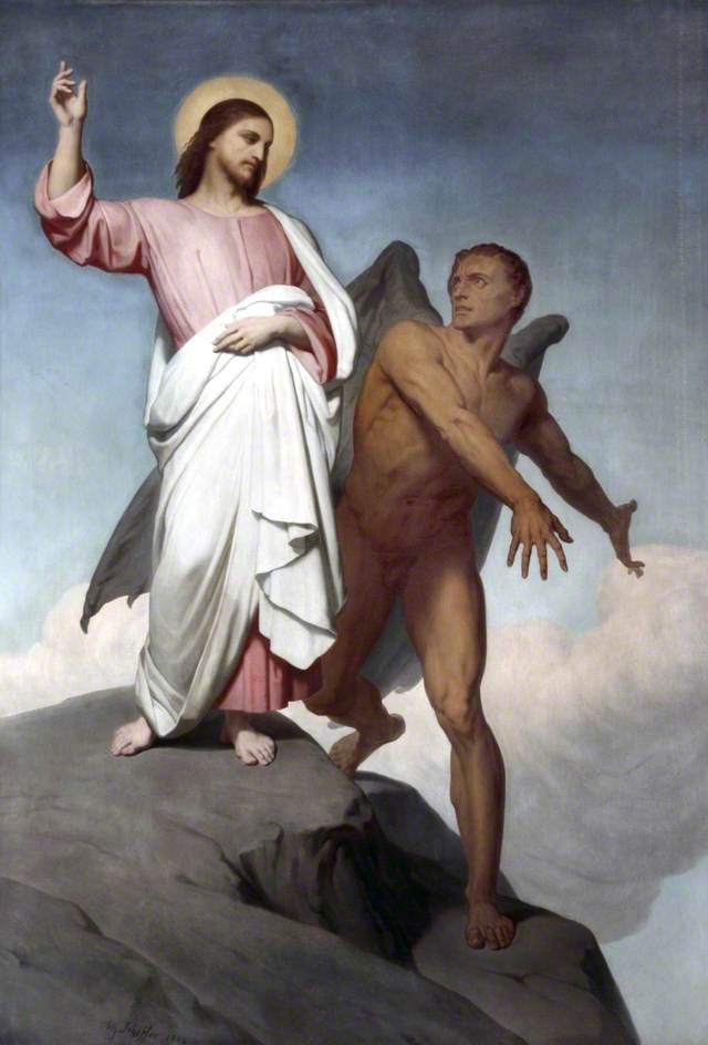 Scheffer, Ary, 1795-1858; The Temptation of Christ